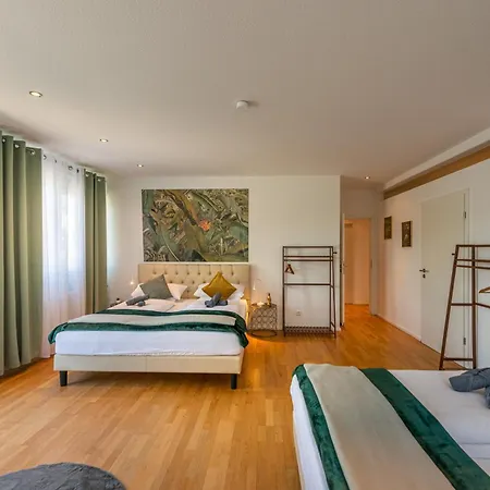 Top-penthouse Stuttgart Airport-messe Parkplatz & Terrasse Filderstadt